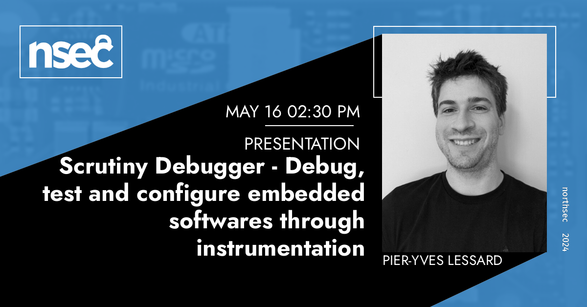 Scrutiny Debugger Debug, test and configure embedded softwares